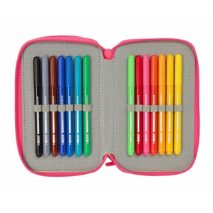 Driedubbele Pennenzak Safta 12,5 x 19,5 x 5,5 cm 37 Onderdelen-Topper Trend
