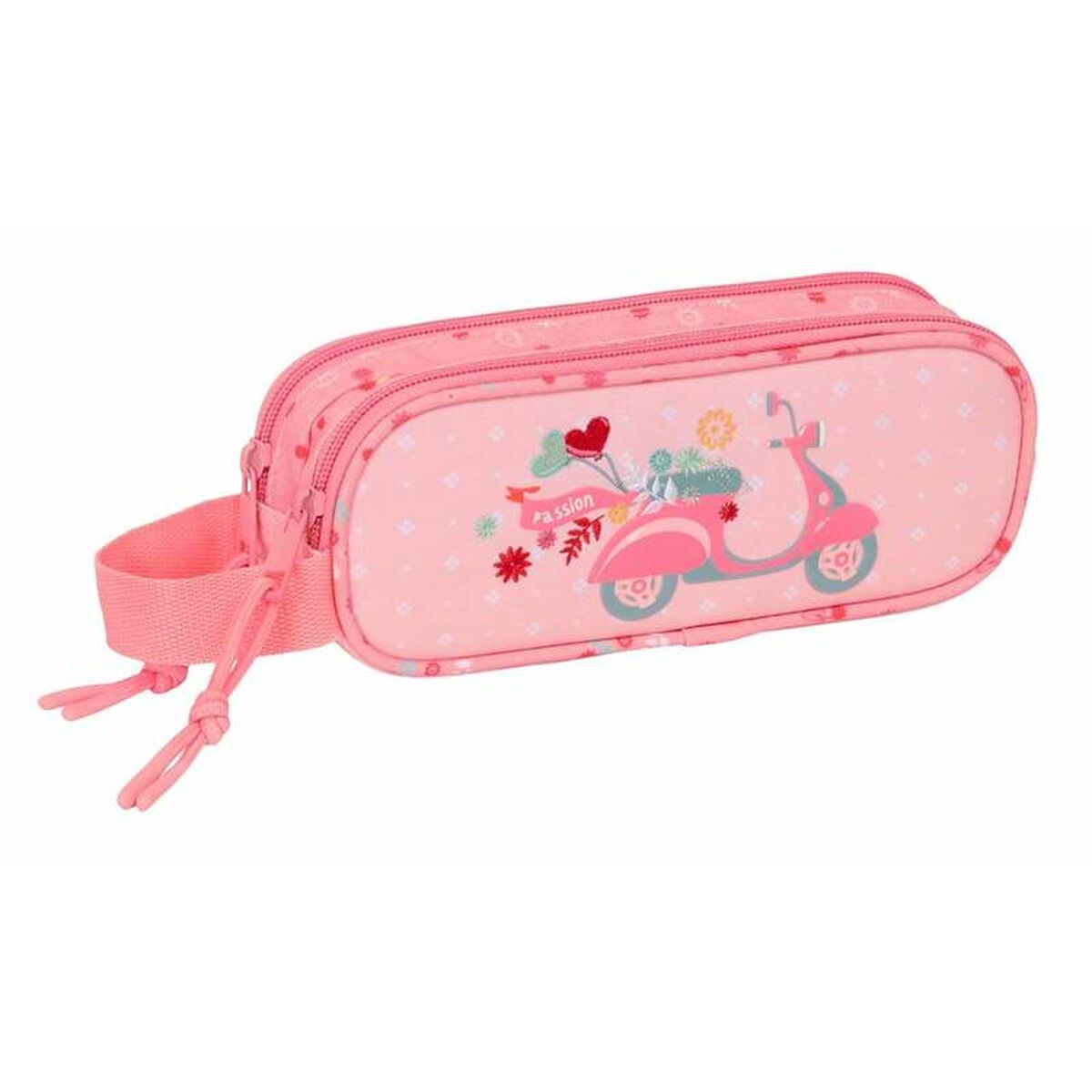 Pennenetui met 2 vakken Moos Passion 21 x 8 x 6 cm-Topper Trend