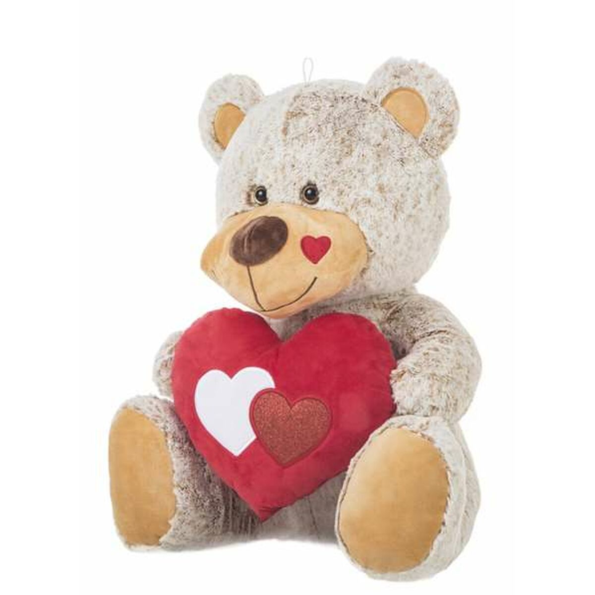Knuffel Beige Beer Hart 60 cm-Topper Trend