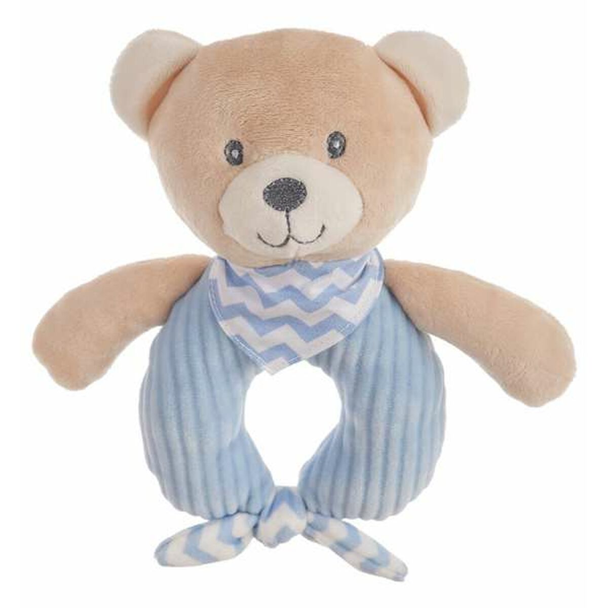 Zacht ratelspeeltje Blauw Beer Fluweel-Topper Trend