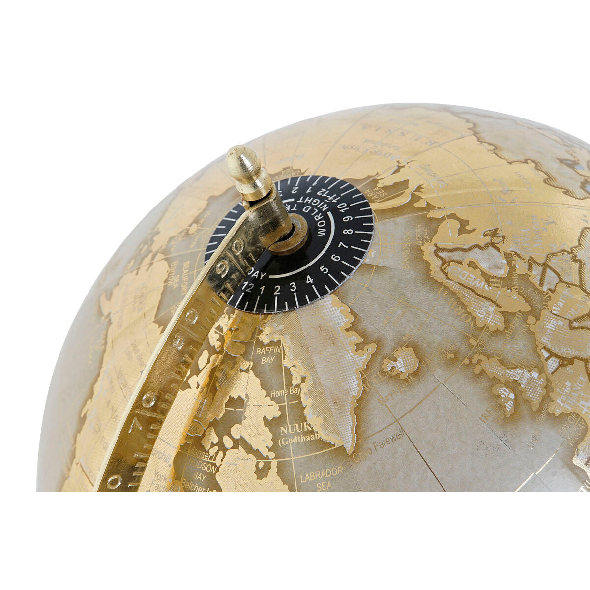 Wereldbol Home ESPRIT Wit Gouden PVC Marmer 27 x 25 x 40 cm-Topper Trend