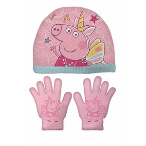 Muts en Wanten Peppa Pig Cosy Corner Roze Licht Blauw 48-51 cm-Topper Trend
