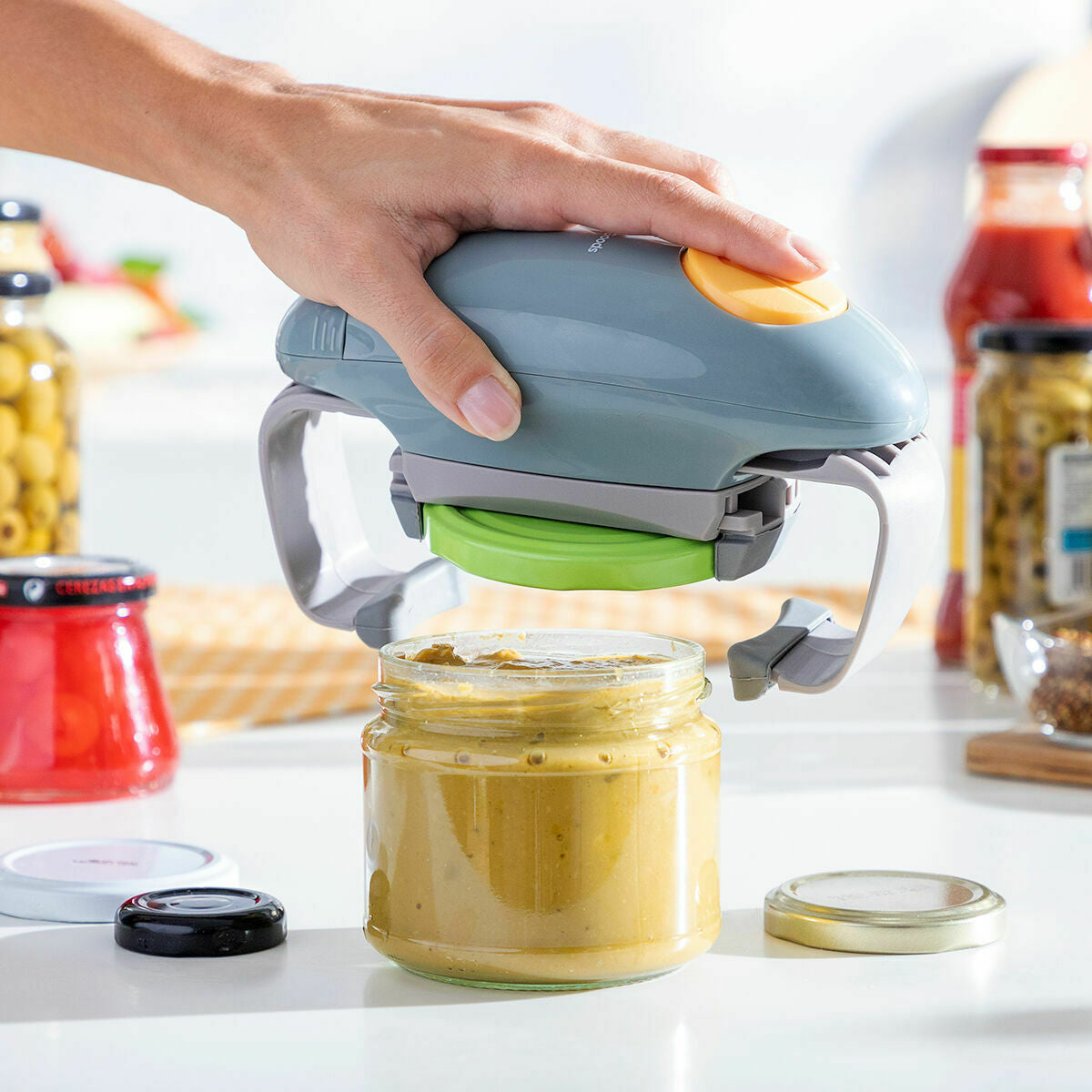 Elektrische Potten- en Bokaalopener InnovaGoods Multicolour (Refurbished B)-Topper Trend