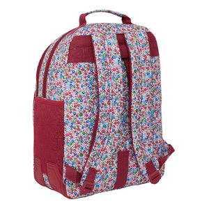 Schoolrugzak Safta Flores coimbra burdeos 32 x 42 x 15 cm-Topper Trend