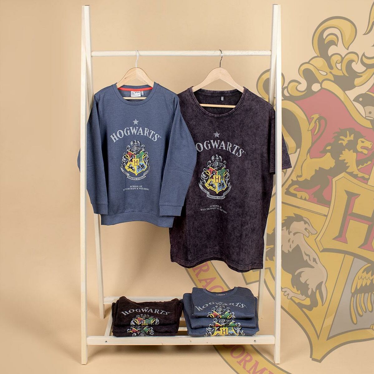Shirt met lange mouwen voor kinderen Harry Potter Donker grijs 14 Jaar-Topper Trend