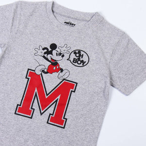 T-Shirt met Korte Mouwen voor kinderen Mickey Mouse Grijs 4 Jaar-Topper Trend
