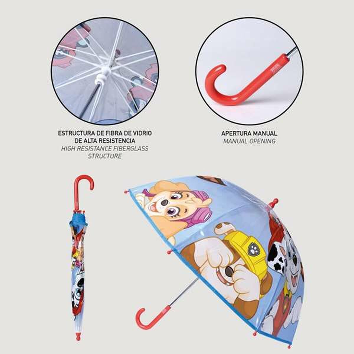 Paraplu The Paw Patrol Ø 71 cm 45 cm-Topper Trend