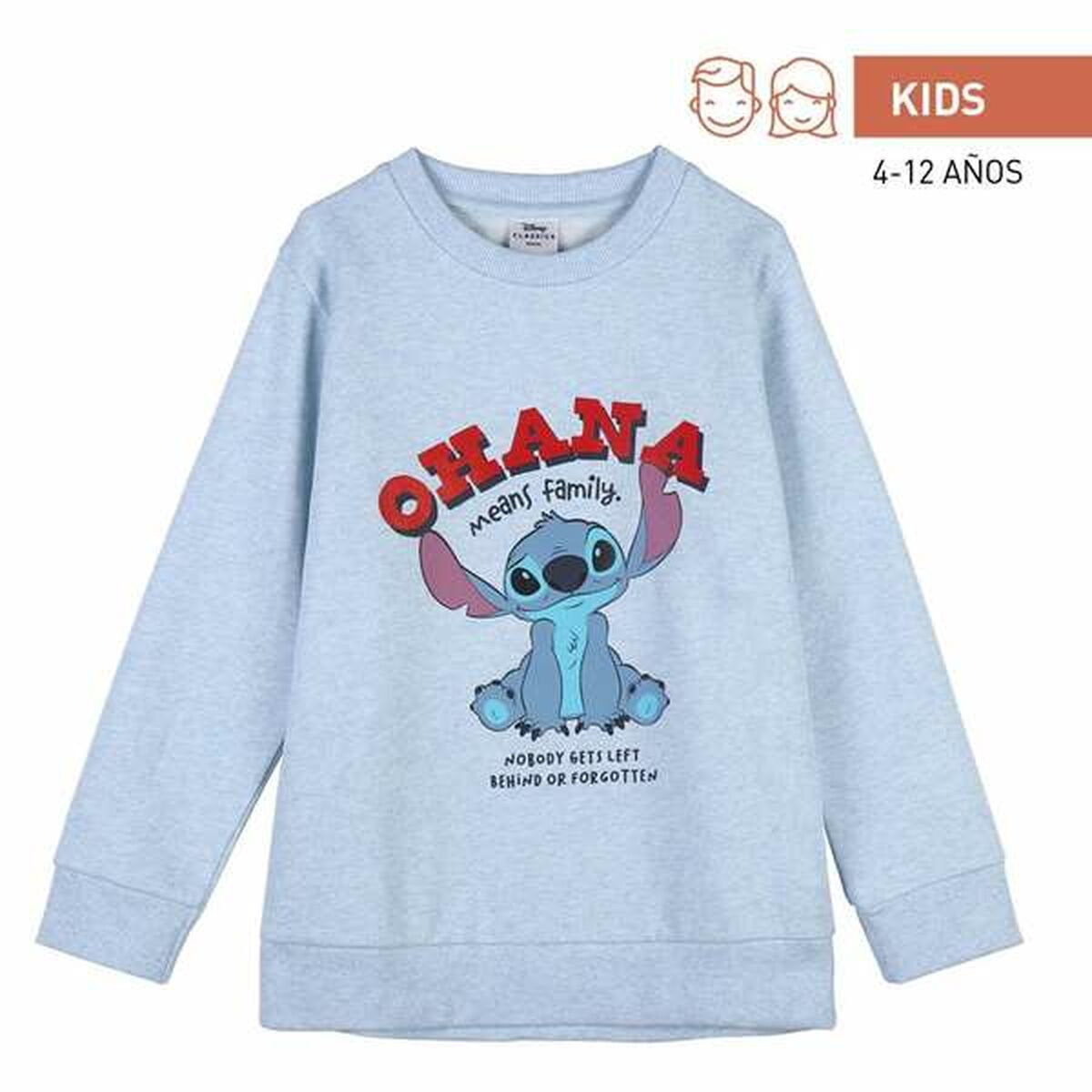 Sweatshirt zonder Capuchon voor Meisjes Stitch-Topper Trend