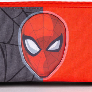 Pennenetui met 3 vakken Spider-Man Rood-Topper Trend