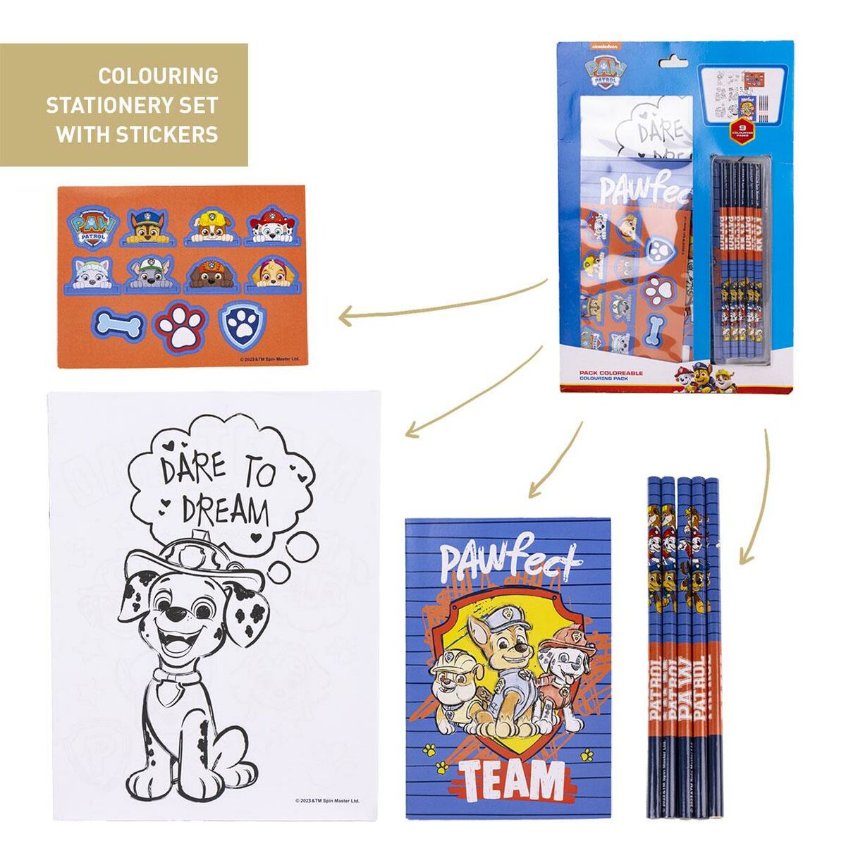 Schrijfset The Paw Patrol-Topper Trend