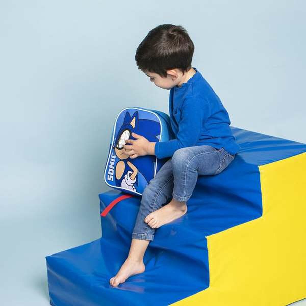 Schoolrugzak Sonic Blauw 21,7 x 28,0 x 9,0 cm-Topper Trend