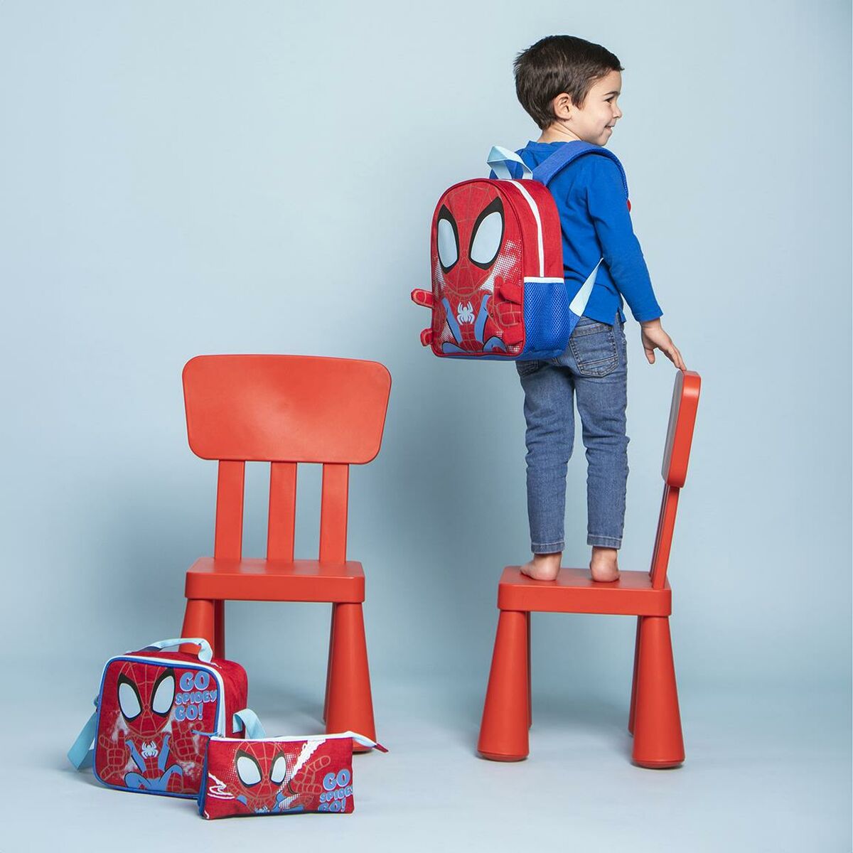 Schoolpennenzak Spidey-Topper Trend