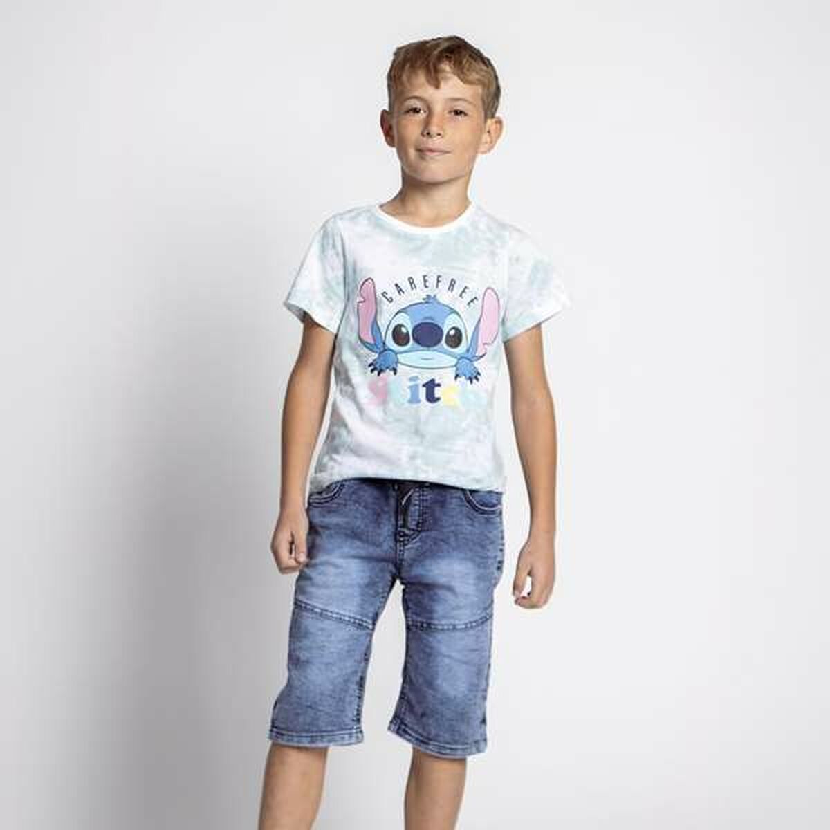 T-Shirt met Korte Mouwen voor kinderen Stitch 12 Jaar-Topper Trend