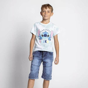 T-Shirt met Korte Mouwen voor kinderen Stitch 12 Jaar-Topper Trend