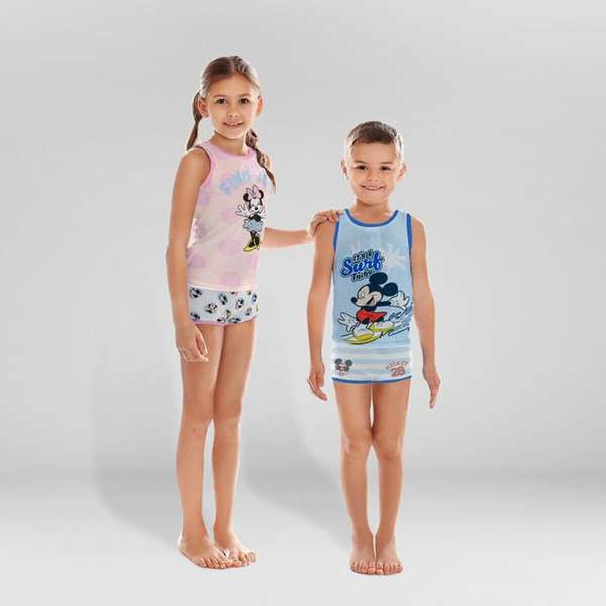 Pyjama Kinderen Mickey Mouse Blauw (4 Jaar)-Topper Trend