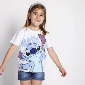 T-Shirt met Korte Mouwen voor kinderen Stitch-Topper Trend