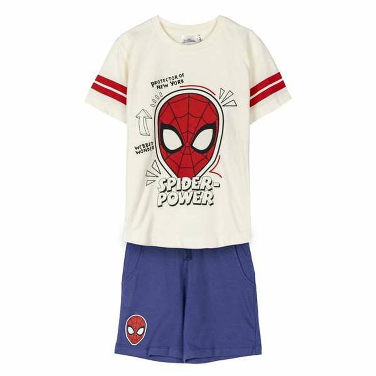 Kledingset Spider-Man Blauw Beige-Topper Trend