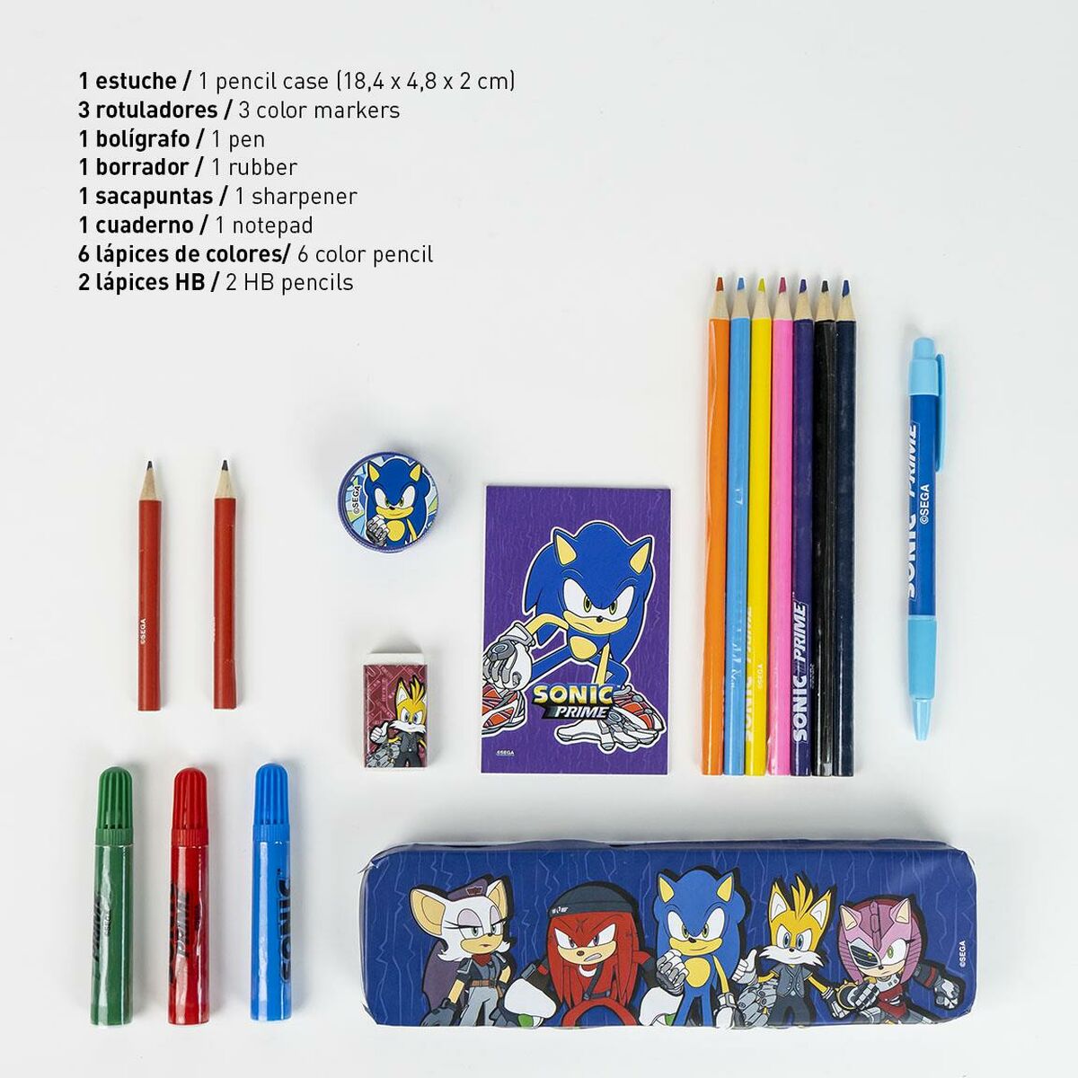 Schrijfset Sonic 24 Onderdelen-Topper Trend