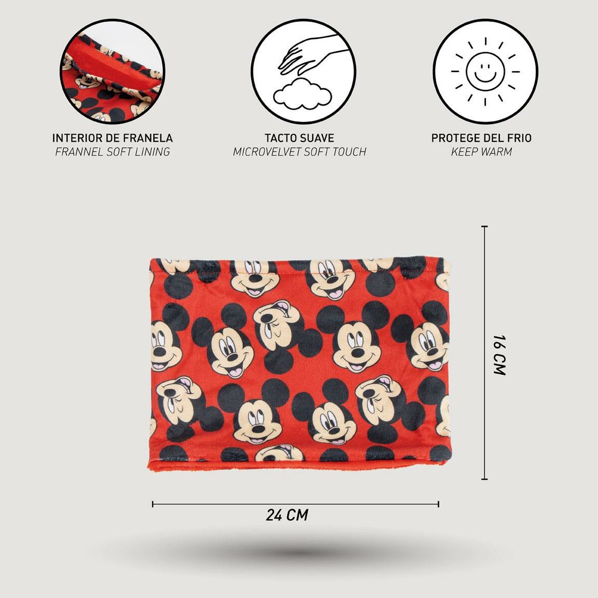 Nekwarmer Mickey Mouse-Topper Trend