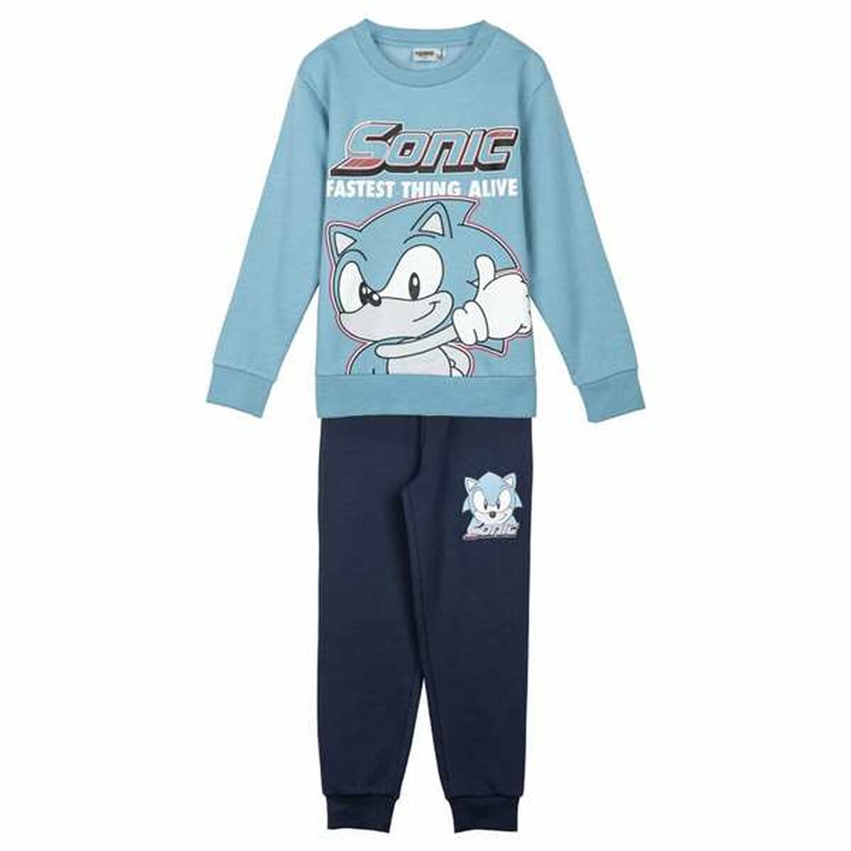 Joggingpak voor kinderen Sonic Donkergroen-Topper Trend