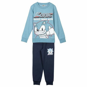 Joggingpak voor kinderen Sonic Donkergroen-Topper Trend