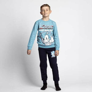Joggingpak voor kinderen Sonic Donkergroen-Topper Trend