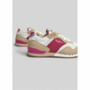 Sportschoenen voor Kinderen Pepe Jeans London Classic Lichtbruin-Topper Trend