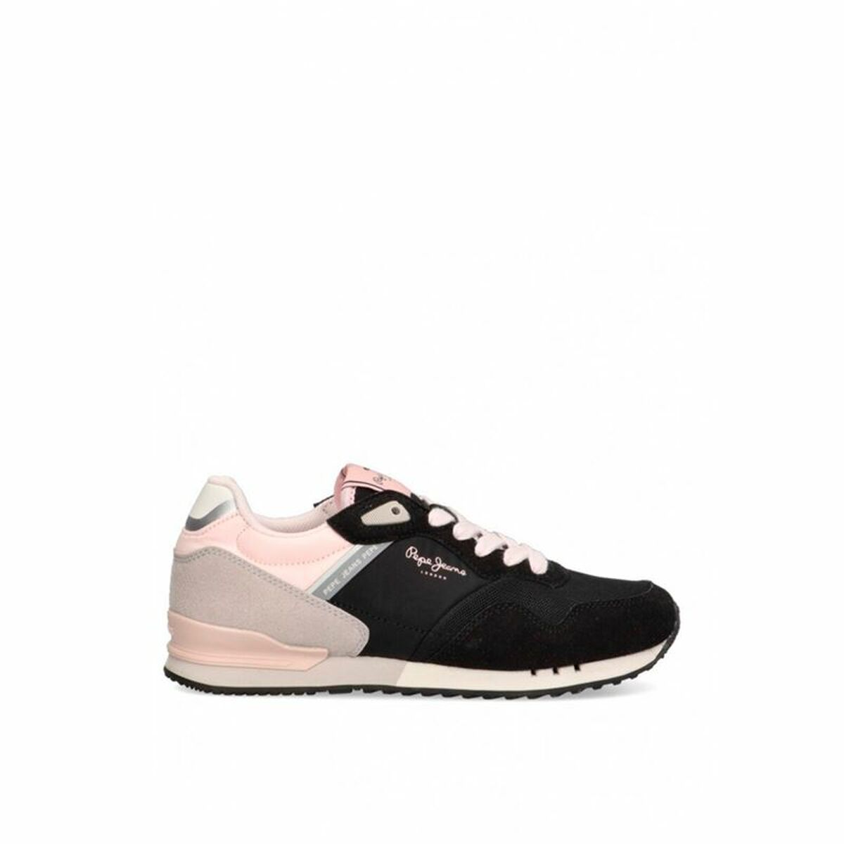 Sportschoenen voor Kinderen Pepe Jeans London Classic Zwart-Topper Trend