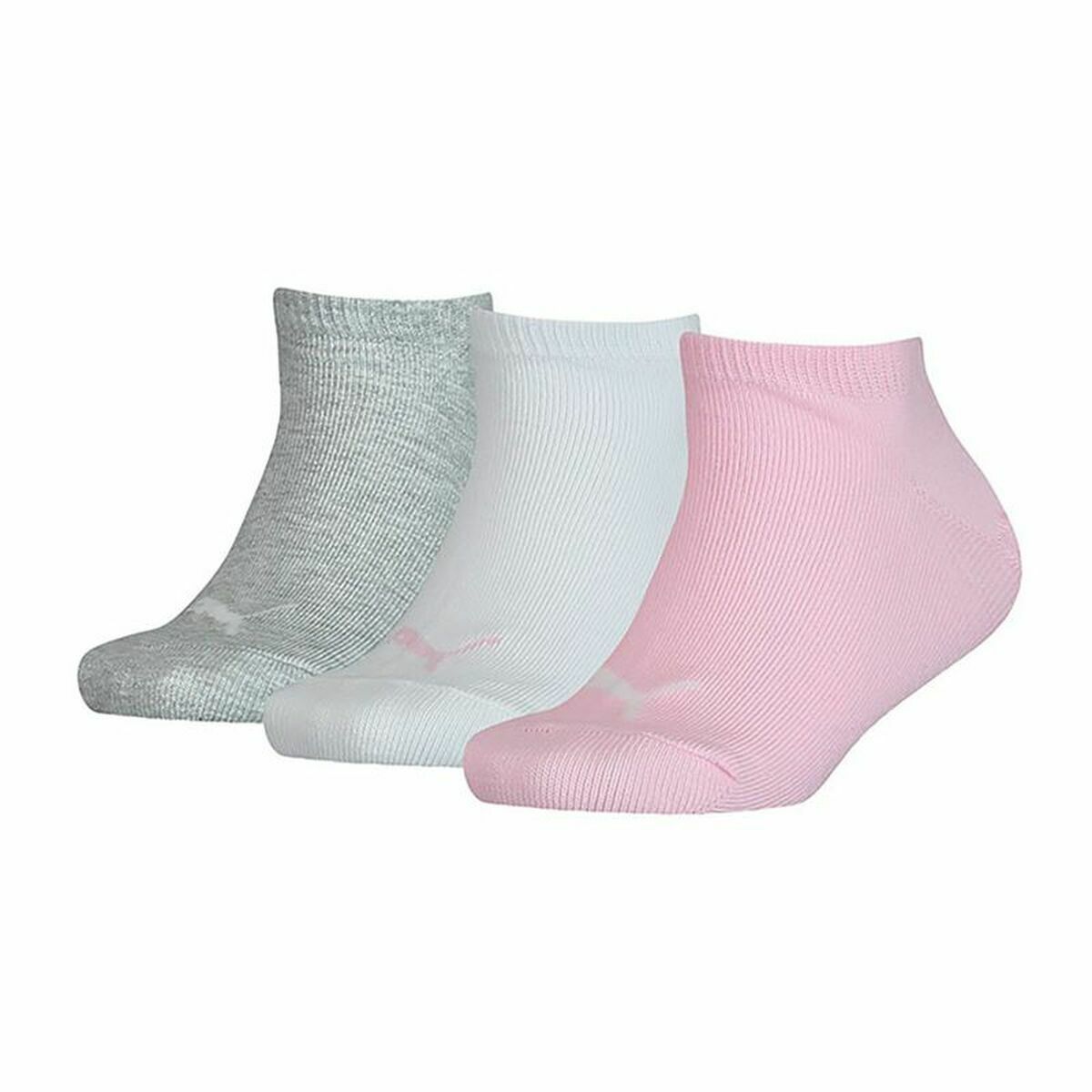 Sportsokken Puma Kids Invisible Grijs Roze Wit 3 Stuks-Topper Trend