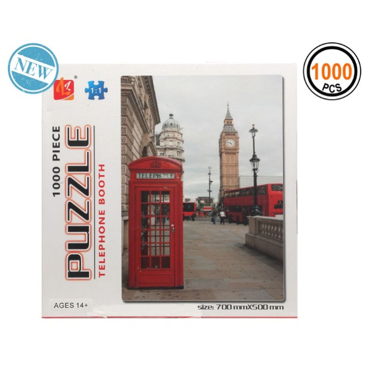 Puzzel Telephone Booth 1000 Onderdelen-Topper Trend
