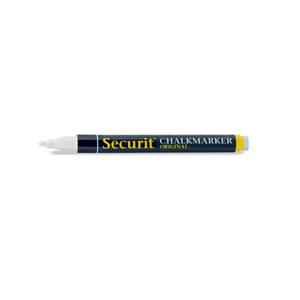 Whiteboard-marker Securit Wit Fijne tip (12 Stuks)-Topper Trend