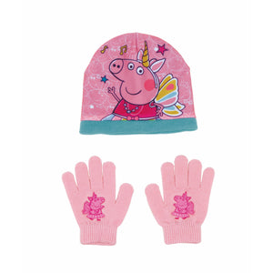 Muts en Wanten Peppa Pig Cosy Corner Roze Licht Blauw 48-51 cm-Topper Trend