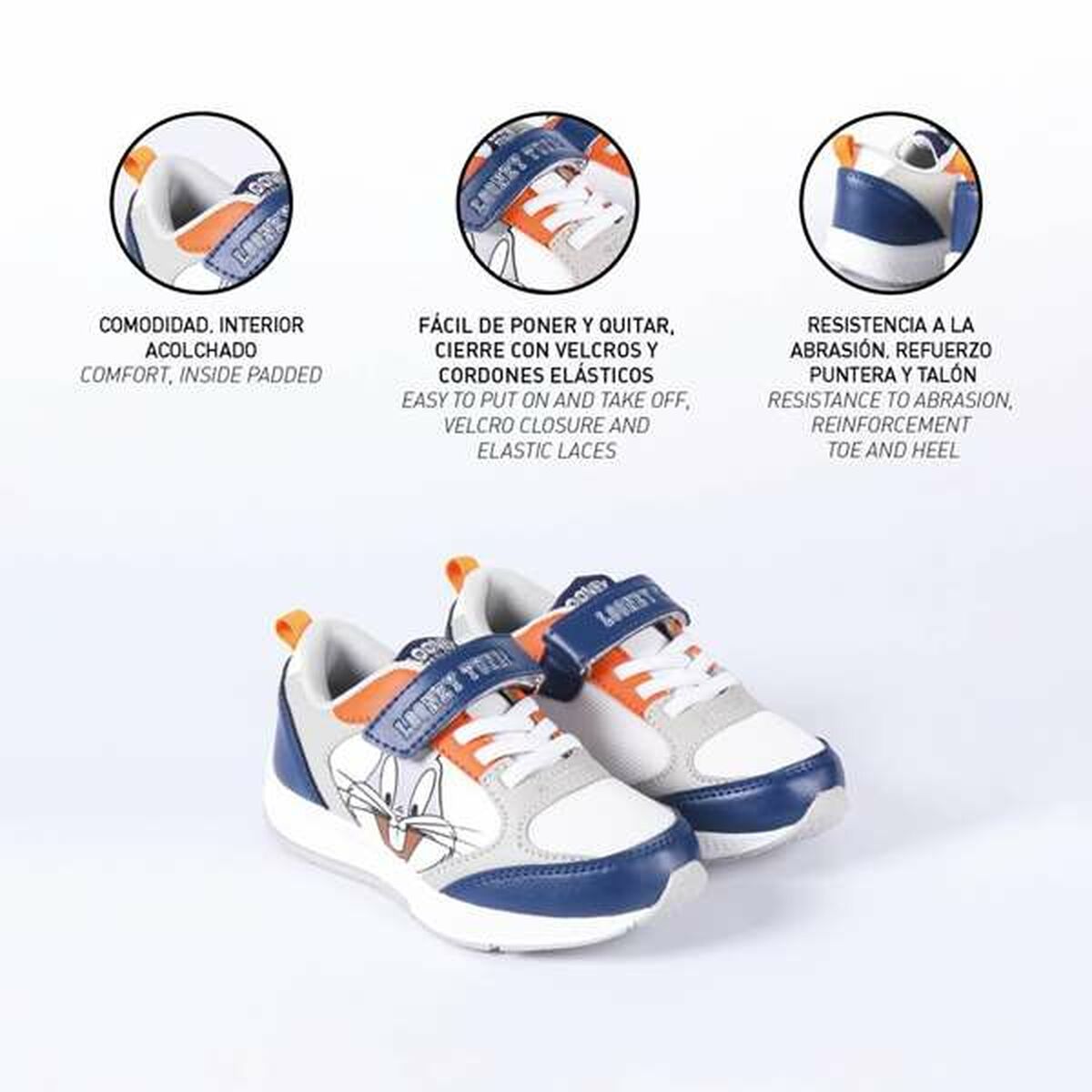 Sportschoenen voor Kinderen Looney Tunes Grijs 30-Topper Trend