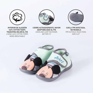 Slippers Voor in Huis Mickey Mouse Lichtgroen 21-Topper Trend