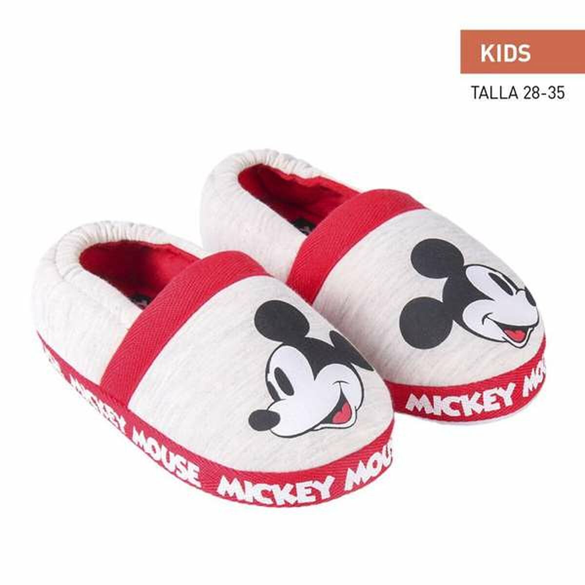 Slippers Voor in Huis Mickey Mouse Lichtgrijs 30-31-Topper Trend