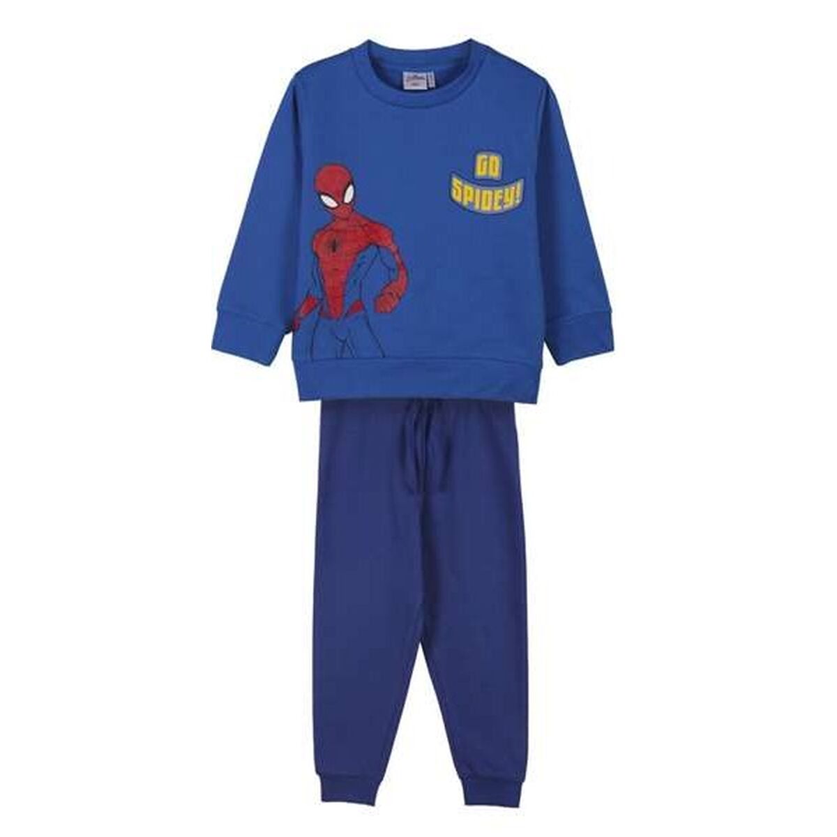 Joggingpak voor kinderen Spider-Man Blauw 7 Jaar-Topper Trend