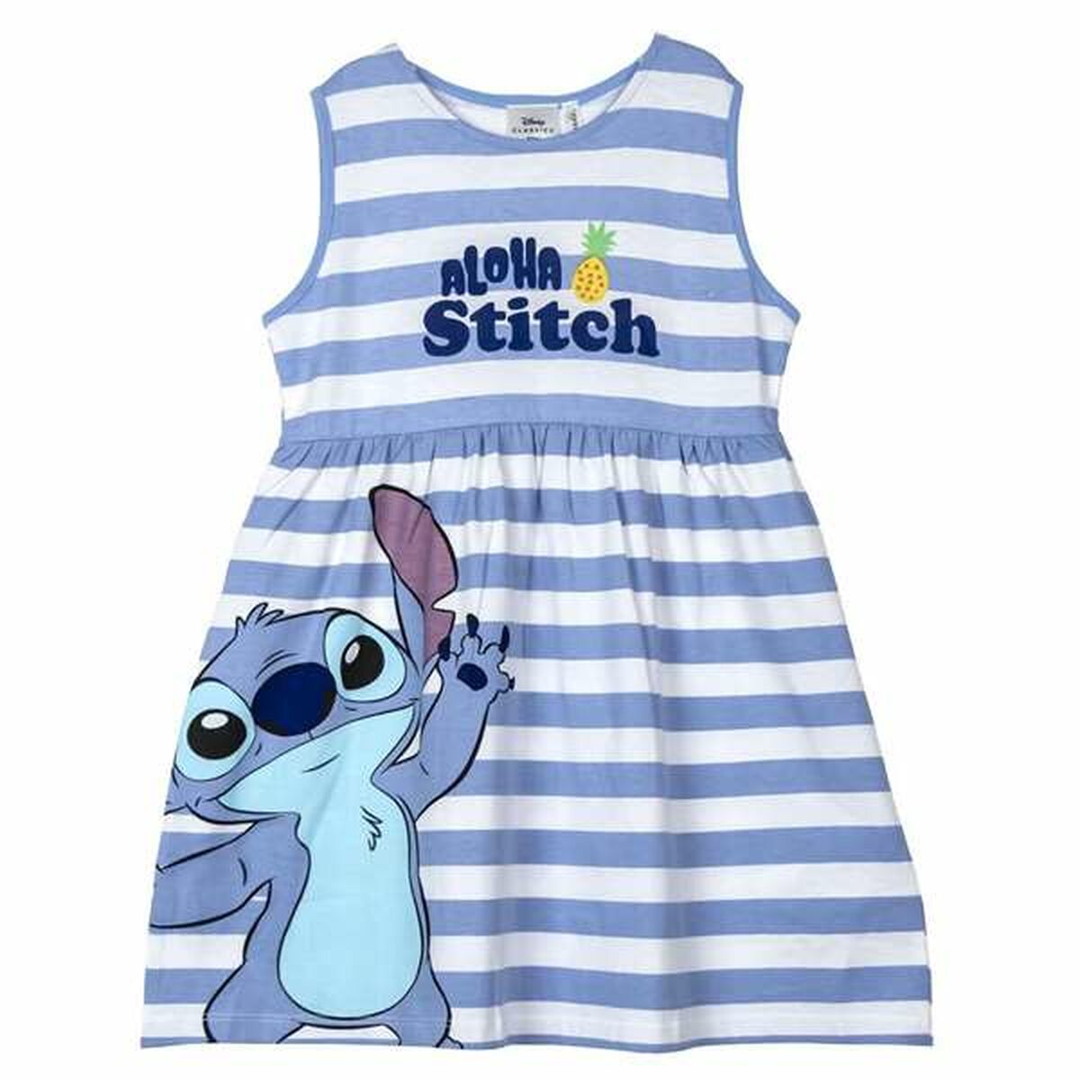 Jurk Stitch Blauw Meisje-Topper Trend