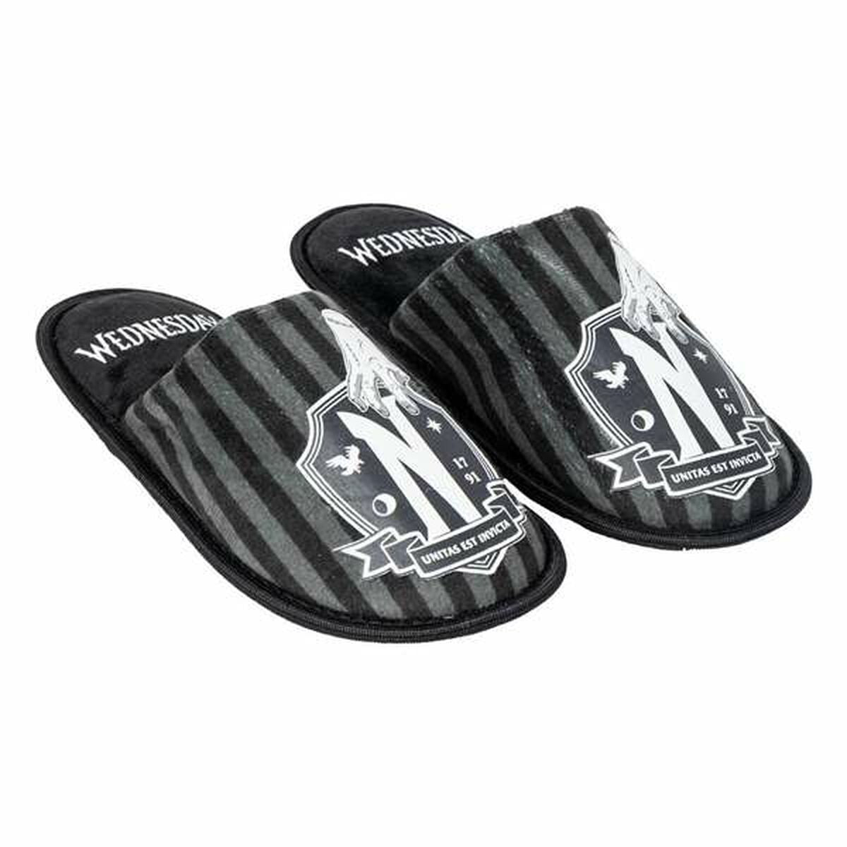 Slippers Voor in Huis Wednesday Zwart 38-39-Topper Trend