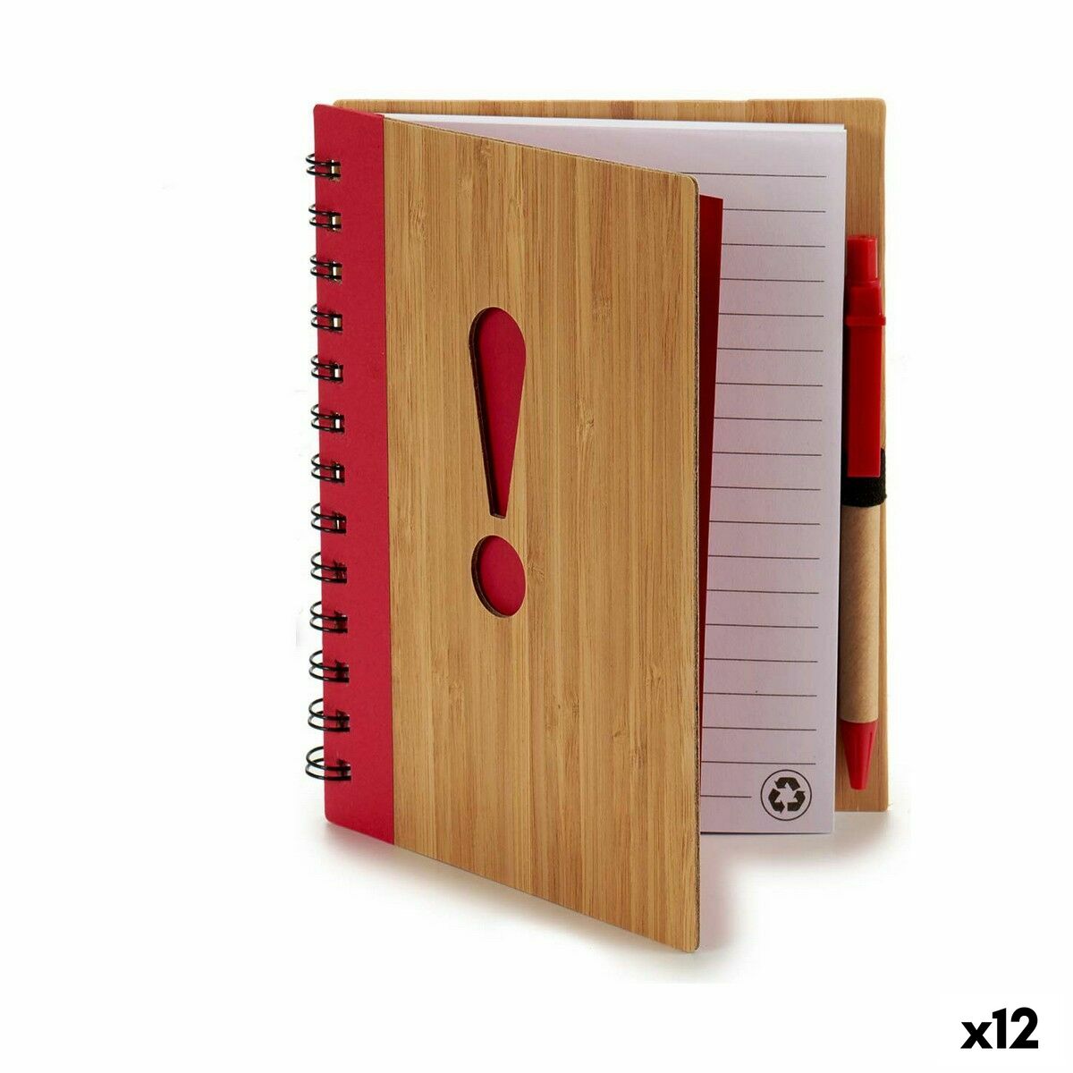 Spiraalnotitieblok met Pen Pincello 1711110 14 x 18 cm Symbolen (12 Stuks)-Topper Trend