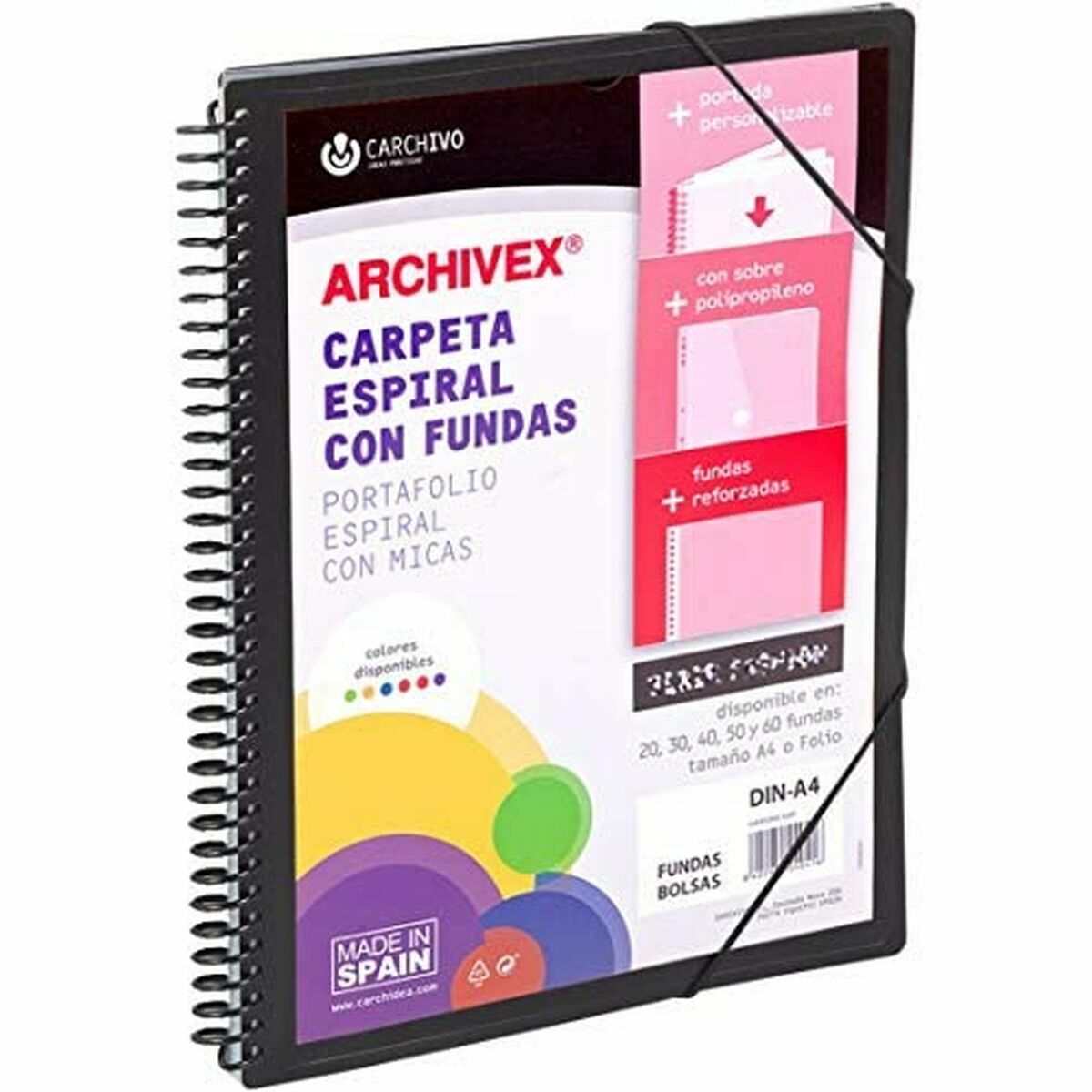 Organiser Map Carchivo Archivex-Star Zwart A4-Topper Trend