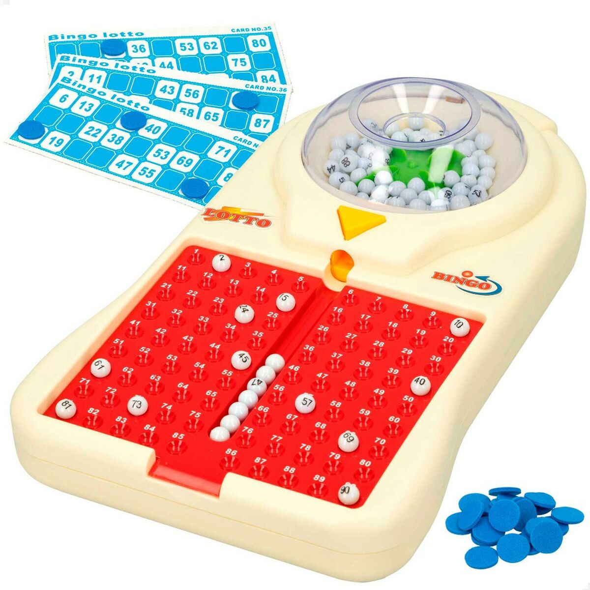 Automatische Bingo Colorbaby Karton Plastic (6 Stuks)-Topper Trend