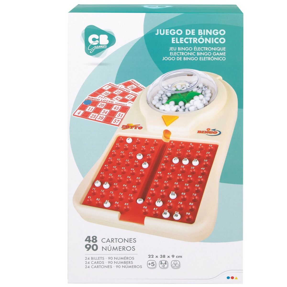 Automatische Bingo Colorbaby Karton Plastic (6 Stuks)-Topper Trend