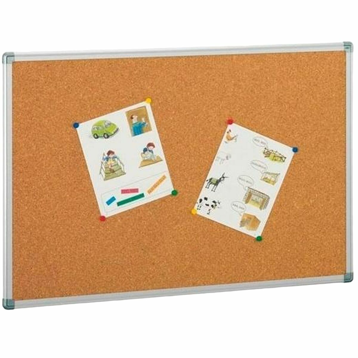 Kurkbord Faibo Aluminium 100 x 200 cm (Refurbished B)-Topper Trend